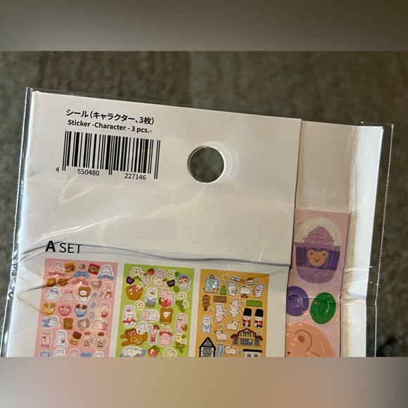 Daiso Bear Holographic Sticker Sheet Japan Exclusive Kawaii Teddy Sweets Sparkly - Picture 6 of 8